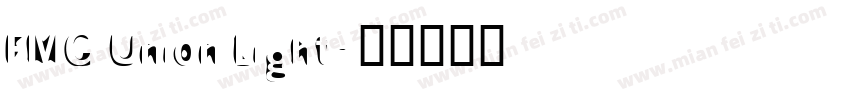 FMG Union Light字体转换